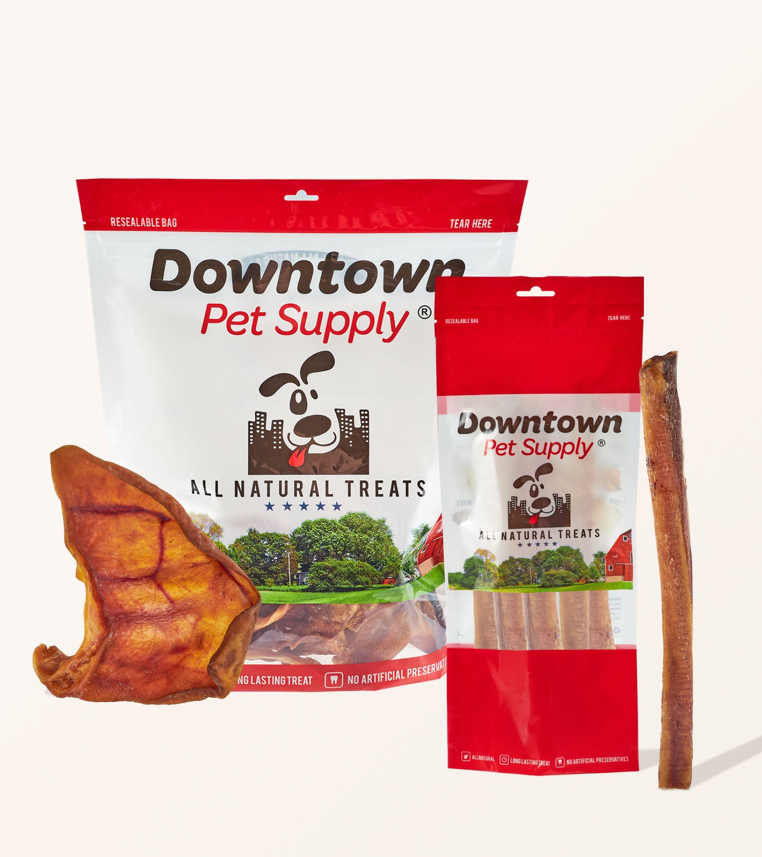 🦸♂️ The Mighty Muncher: Jumbo Pig Ear & Bully Stick Feast 🦸♂️