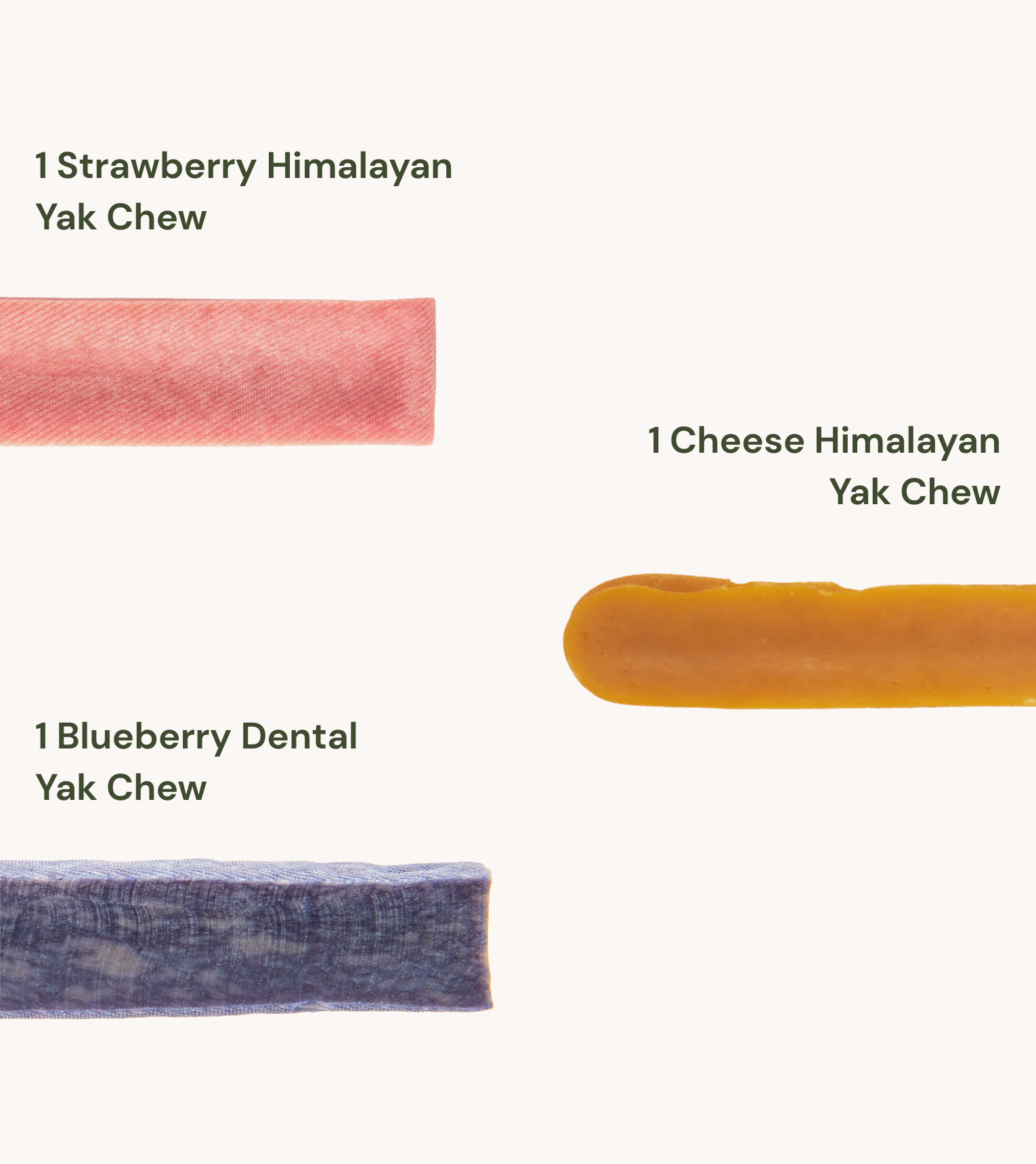 Red, White, and Woof! Yak Chew Bundle