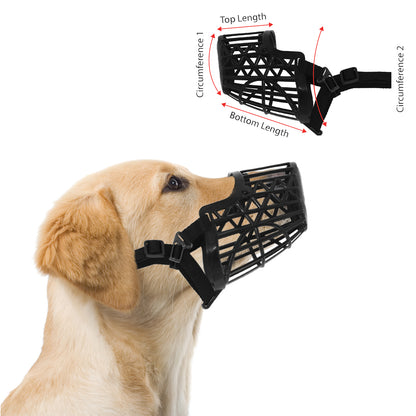 Dog Muzzle with Adjustable Strap - Multi-Pack and Color Options