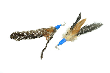 Replacement Feathers for Cat Toys - Feather Wand - Multi-Pack Options