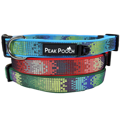 Adjustable Zen Pattern Dog Collar - Multi-Size and Color Options