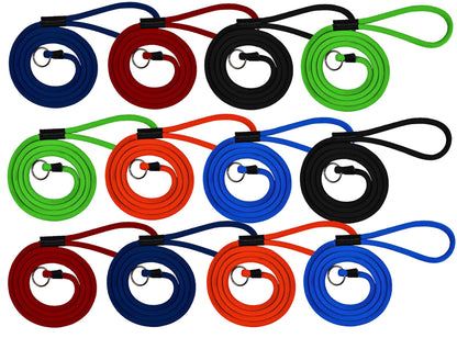 Durable 6' Long Dog Slip Lead Leash - Multi-Color Options