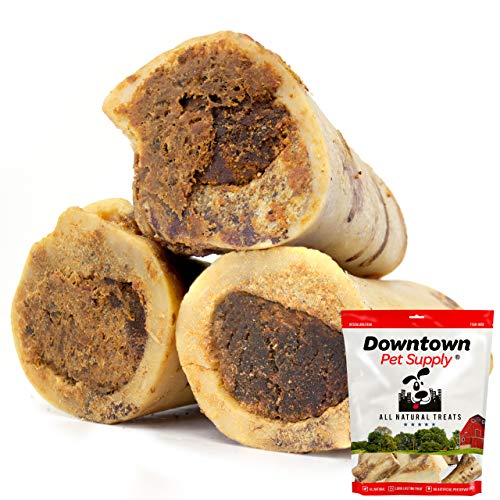 Stuffed Beef Marrow - Premium 3 Inch or 5 Inch USA Dog Bone, Long Lasting Meaty Chew Treat for Dogs, Aggressive Chewers
