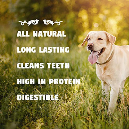 USA Cow Hooves Dog Treat, Long Lasting Dental Chews, 100% Natural Free Range Beef