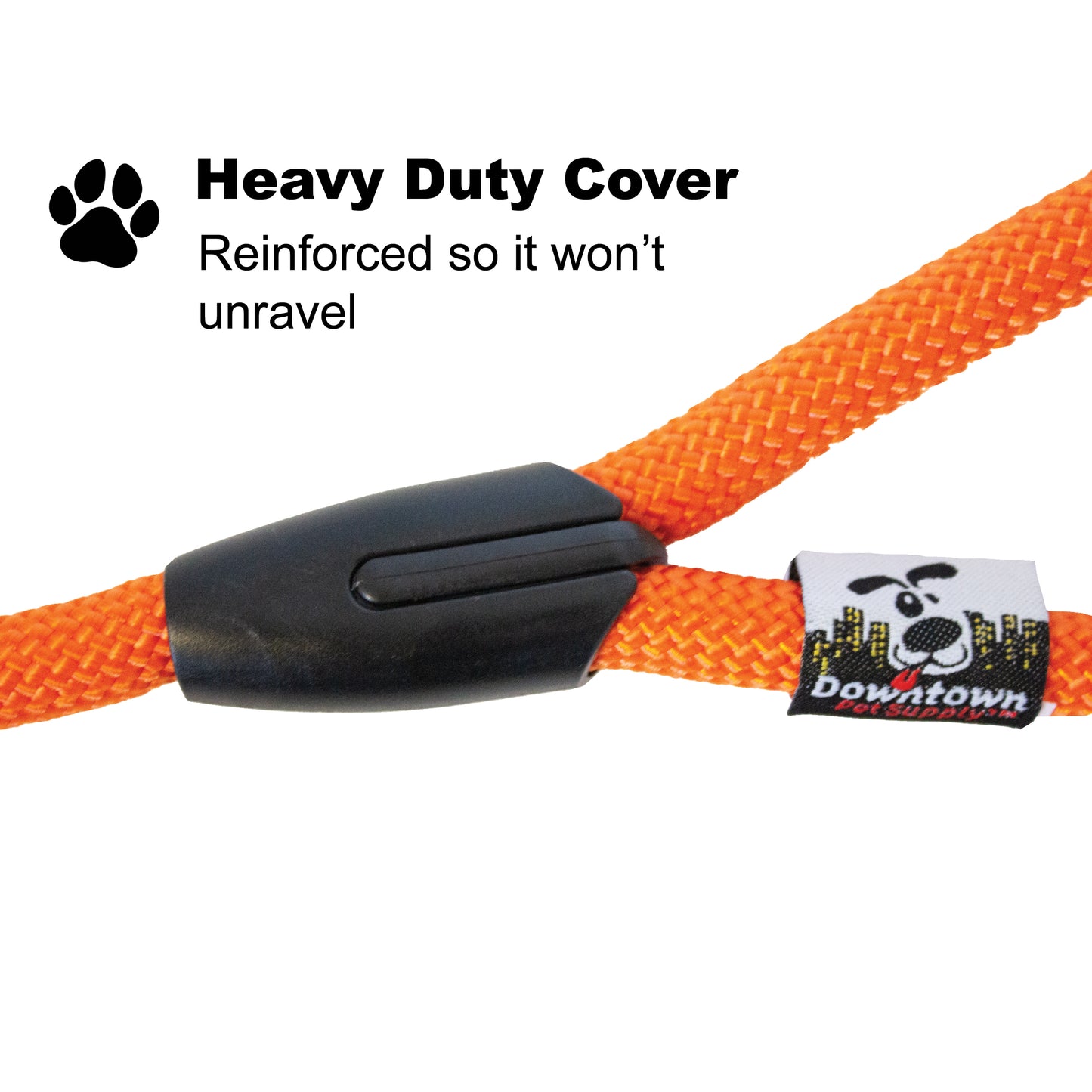 Heavy Duty Corded Dog Leash - Multi-Size and Color Options