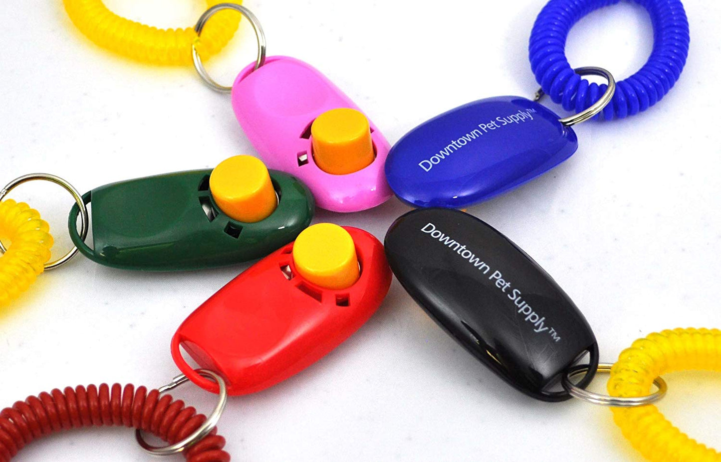 Dog Clicker for Training with Wrist Band - Multi-Pack Options