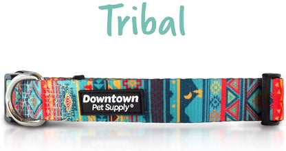 Dog Collar with Premium Nickel Plated D-ring - Multi-Size and Style