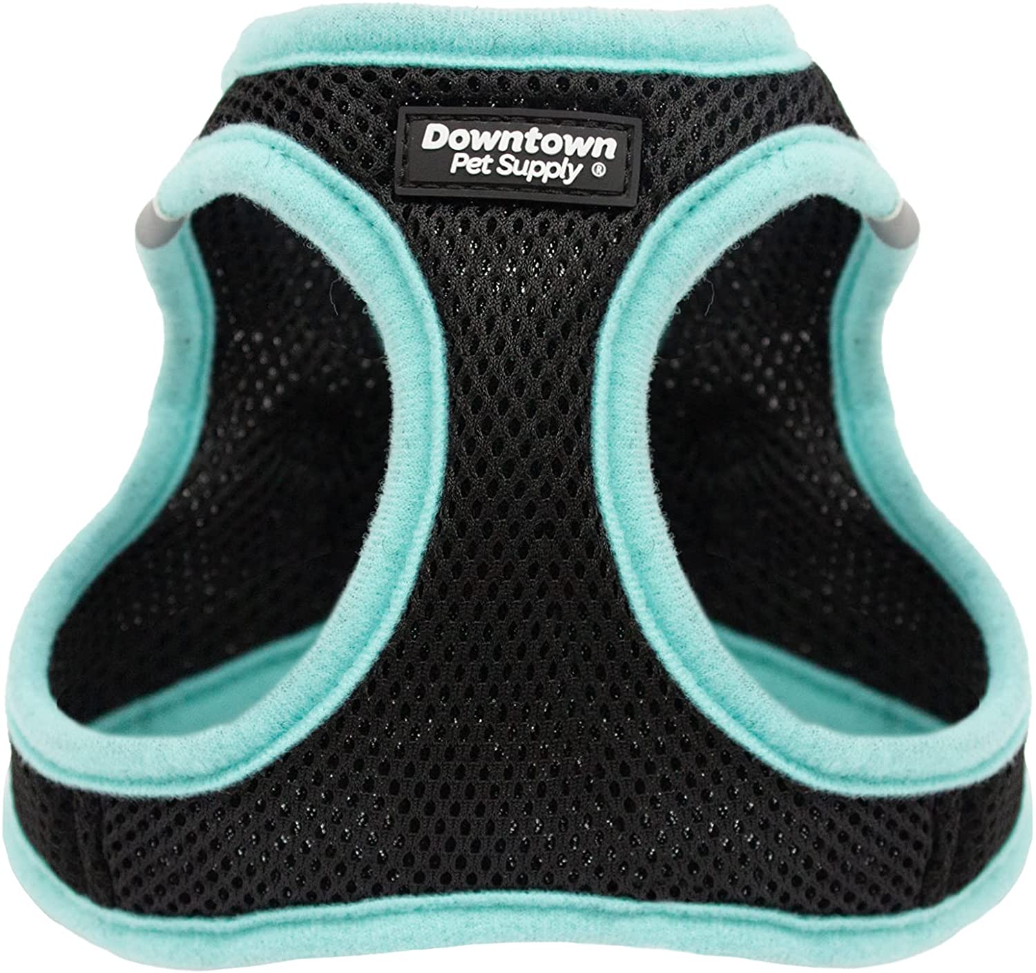 Light Blue Trim - Adjustable Step in Dog Harness