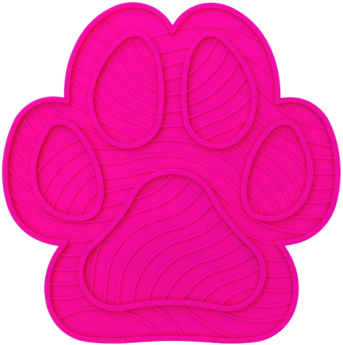 Interactive Dog Slow Feed Paw Mat Lick Pad, Calming Puzzle Distraction to Slow Down Eating, Puppy Anxiety Activity Toy