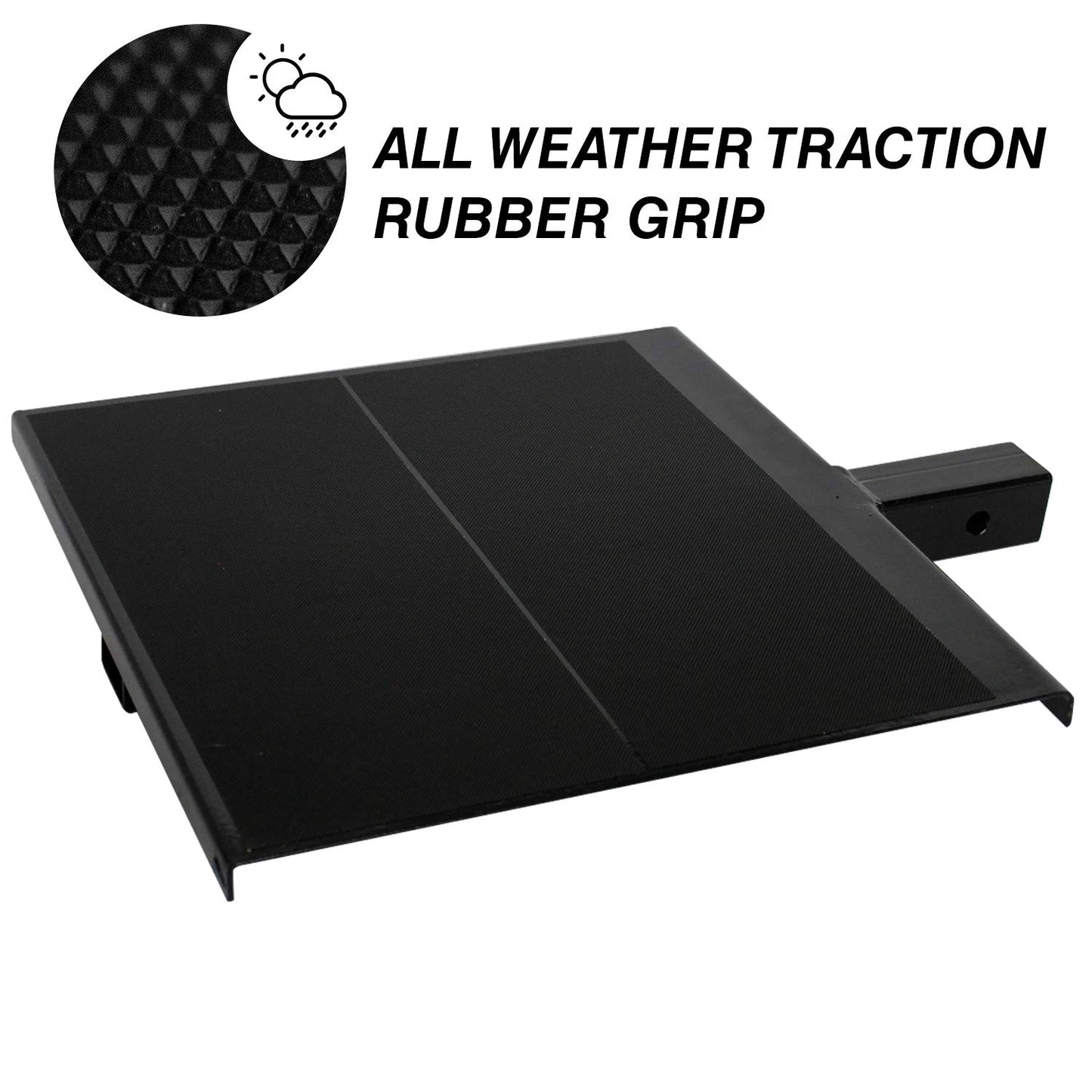 Car Trailer Stair for Dogs - Steel Hitch Step with Rubber Grip