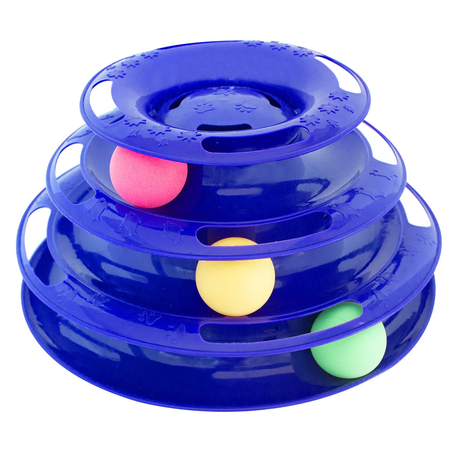 Cat ball tower top toy