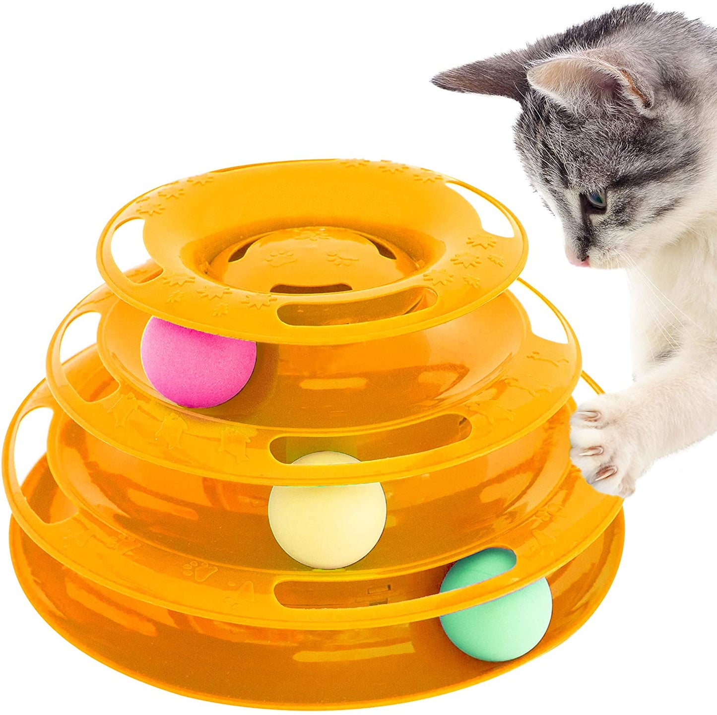 Purrfect Feline Titan's Tower - Interactive Cat Ball Toy
