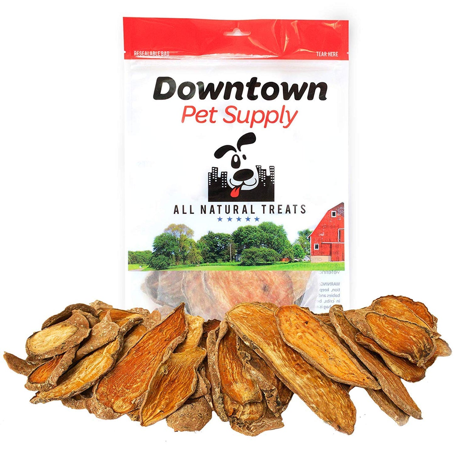Dehydrated Sweet Potato Dog Treats - Made in USA, Single Ingredient, All Natural