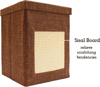 Collapsible Plush Cat House - Easy Assembly - Multi-Color Options