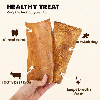 Beef Rawhide Chips - 100% Natural Dog Chew Treat - By Weight