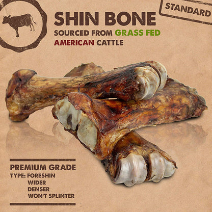 Shin Bone -  Long Lasting Dog Treat - Multi-Size and Type Options