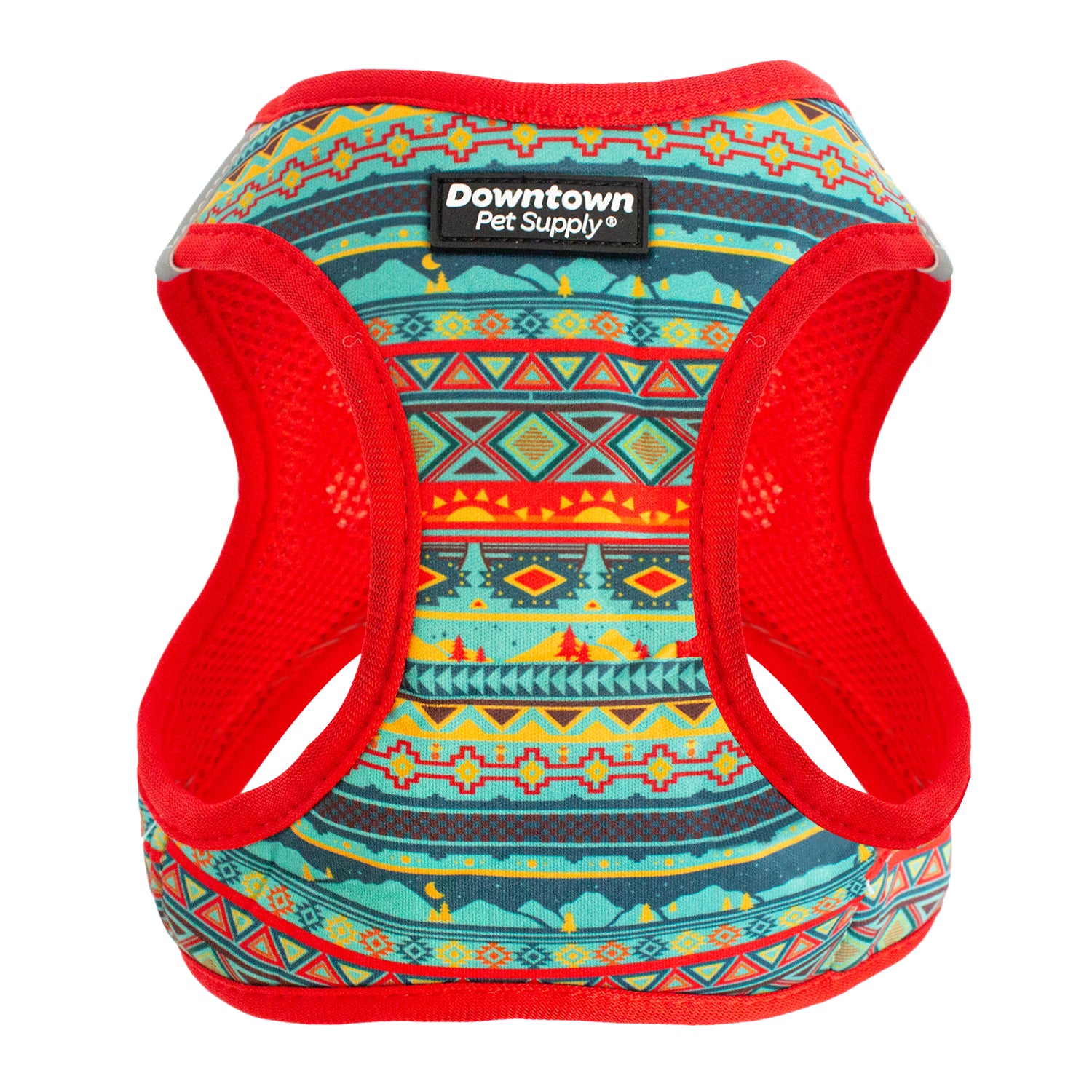 Tribal Pattern - Adjustable No Pull Step In Small Dog Harness