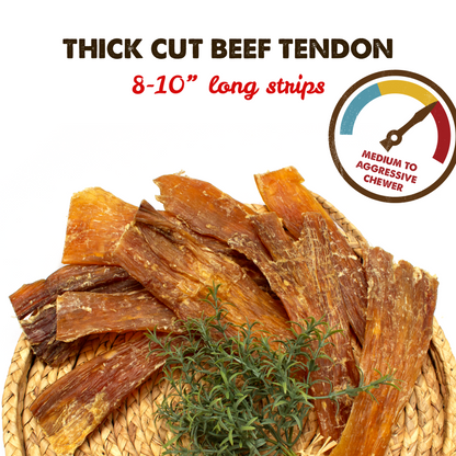 Beef Tendons for Dogs - All Natural Dog Chew Treats - By Pack