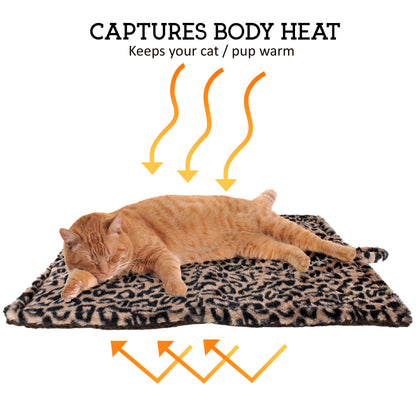 Thermal Bed Mat for Cats - Soothing Mylar Plush
