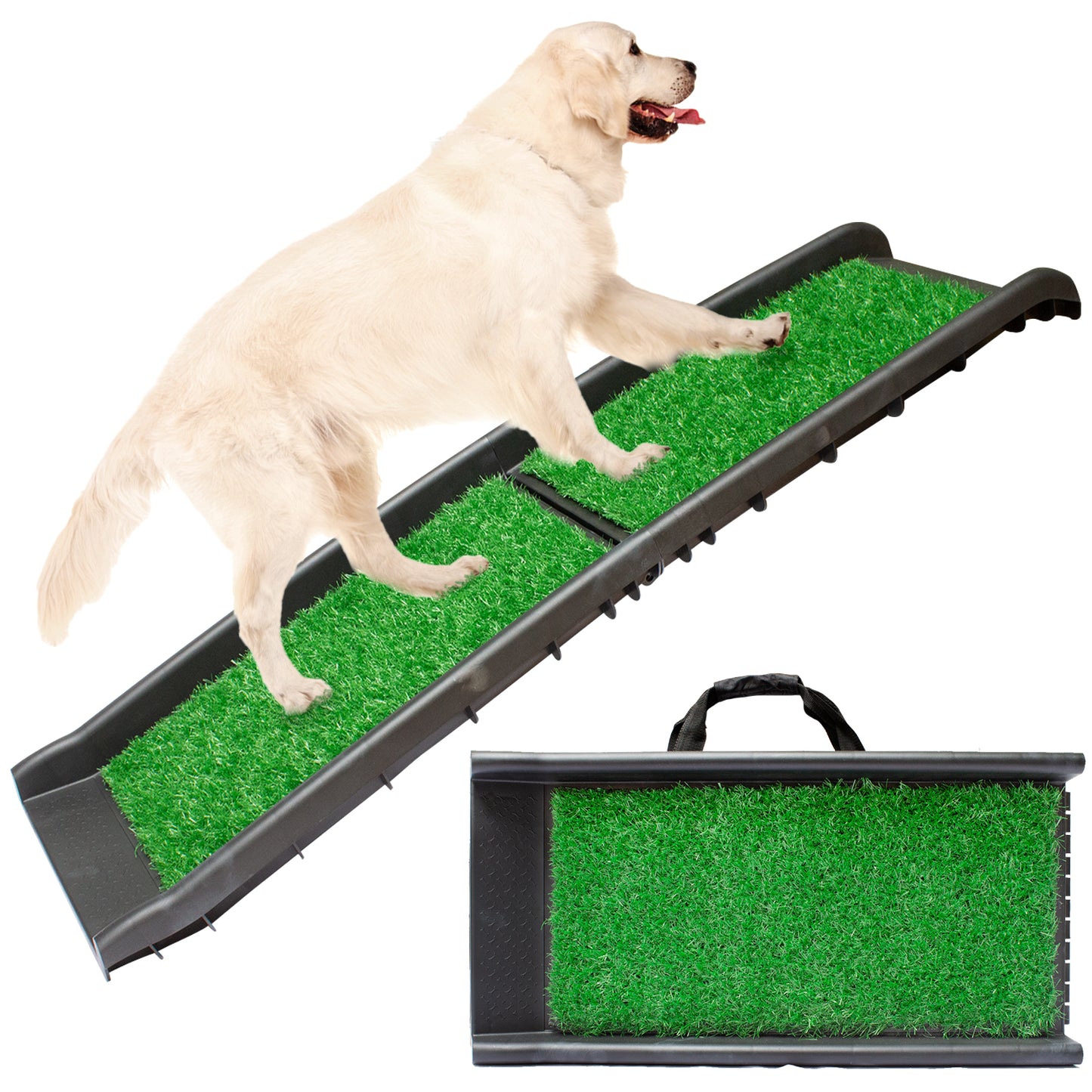Foldable Travel Pet Ramp with Carry Handles
