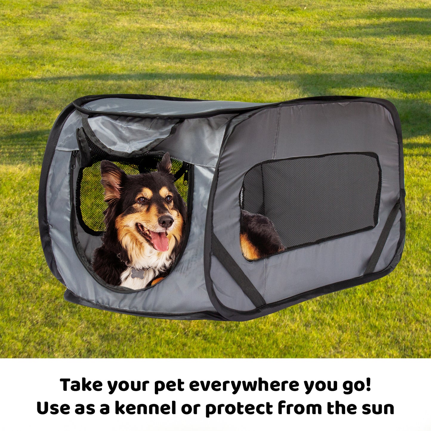Foldable Lightweight Car Travel Kennel for Pets - Multi-Size Options