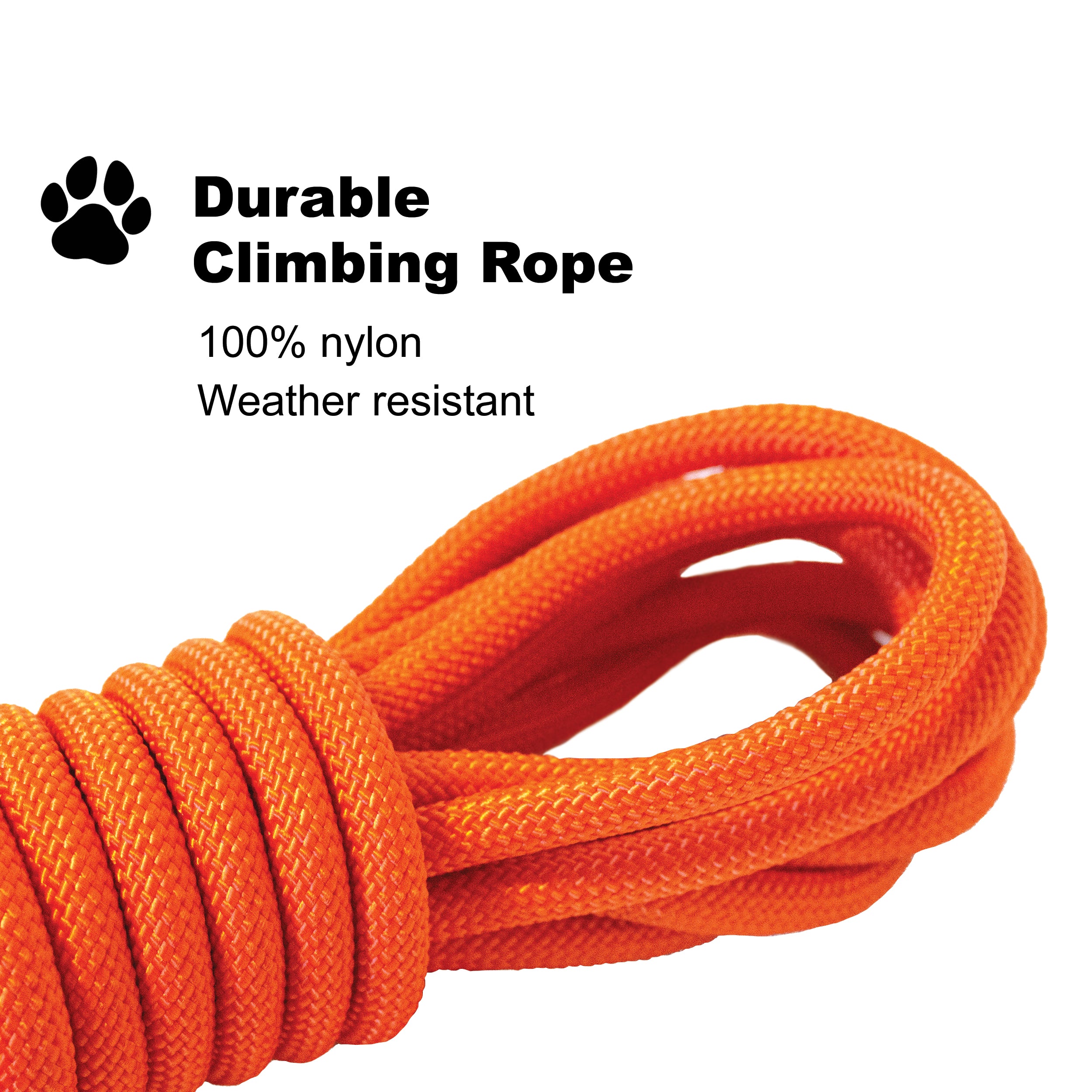 Heavy Duty Corded Dog Leash - Multi-Size and Color Options