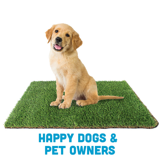 Washable Artificial Grass Synthetic Turf Rug Pee Patch Mat for Dogs with Drainage for Easy Clean Potty Training (30" x 40")