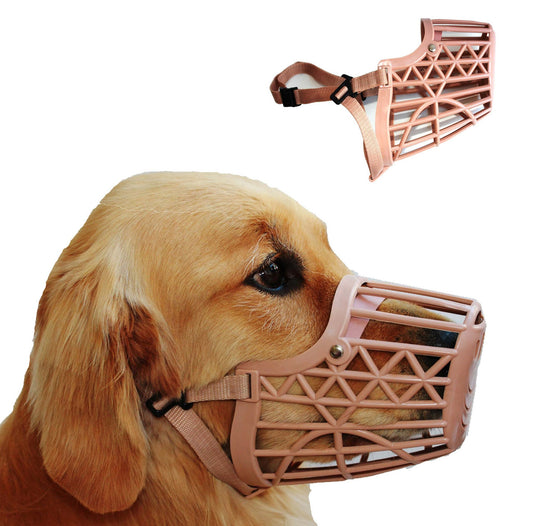 Dog Muzzle with Adjustable Strap - Multi-Pack and Color Options