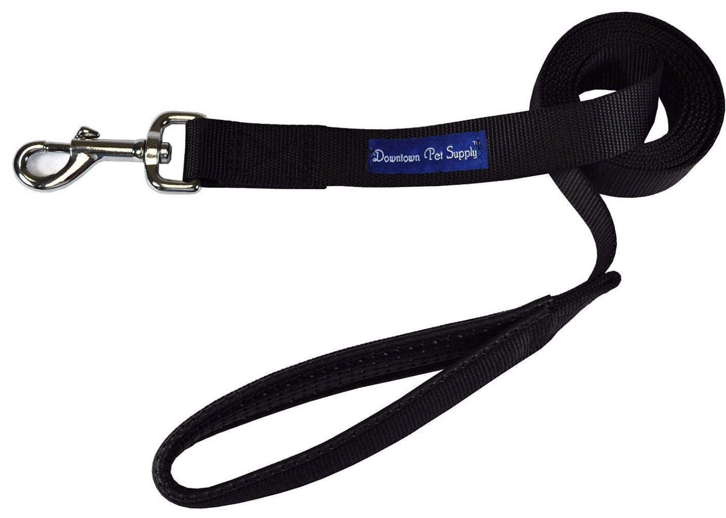 6' Padded Dog Leash for Medium Dogs - Black