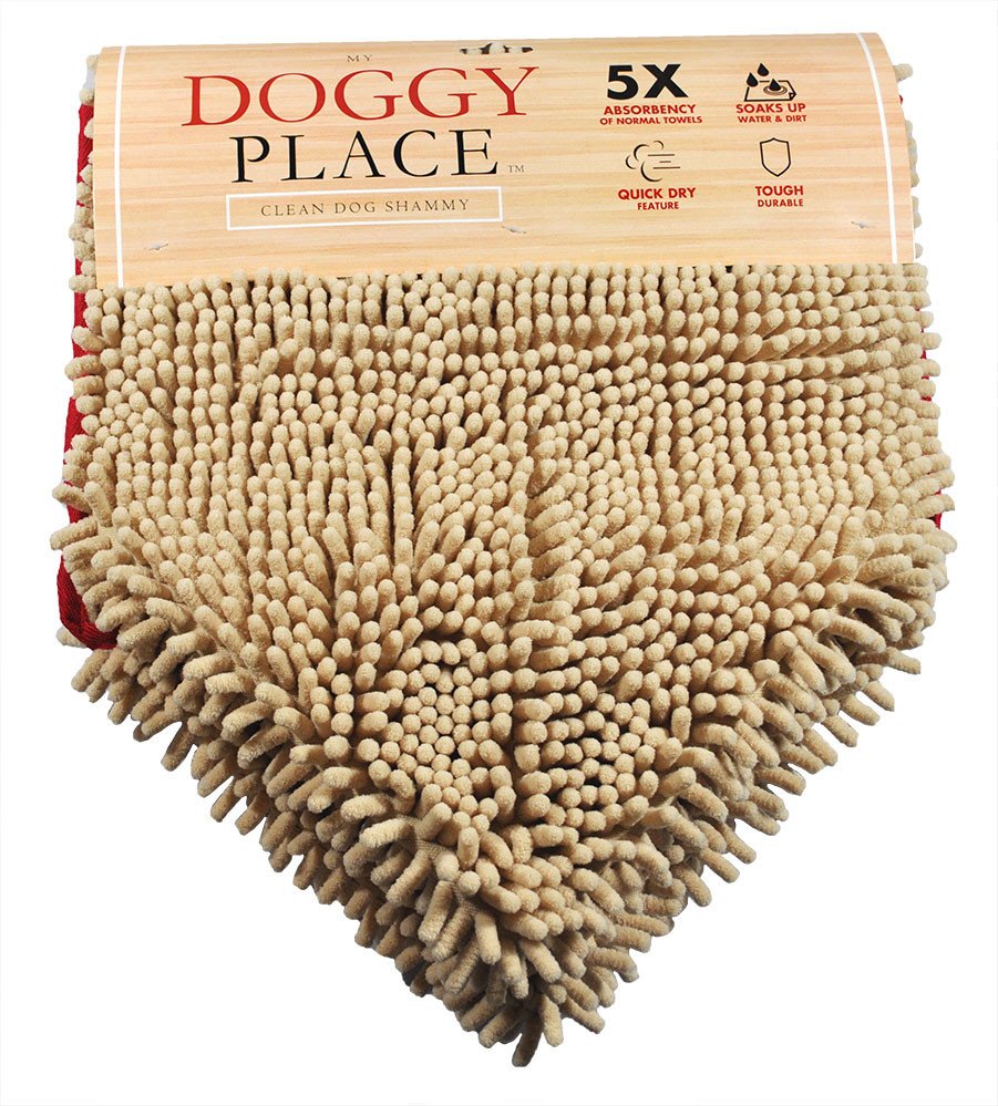 Absorbent Microfiber Dog Towel - Oatmeal Color