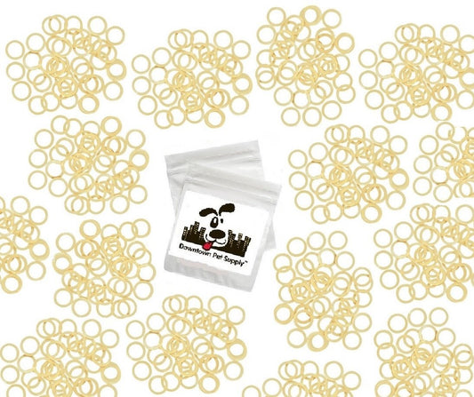 Grooming Bands Beige, Orthodontic Rubber Bands, Great For Dog Grooming Top Knots, Bows, Braids & Dreadlocks