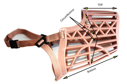 Dog Muzzle with Adjustable Strap - Multi-Pack and Color Options