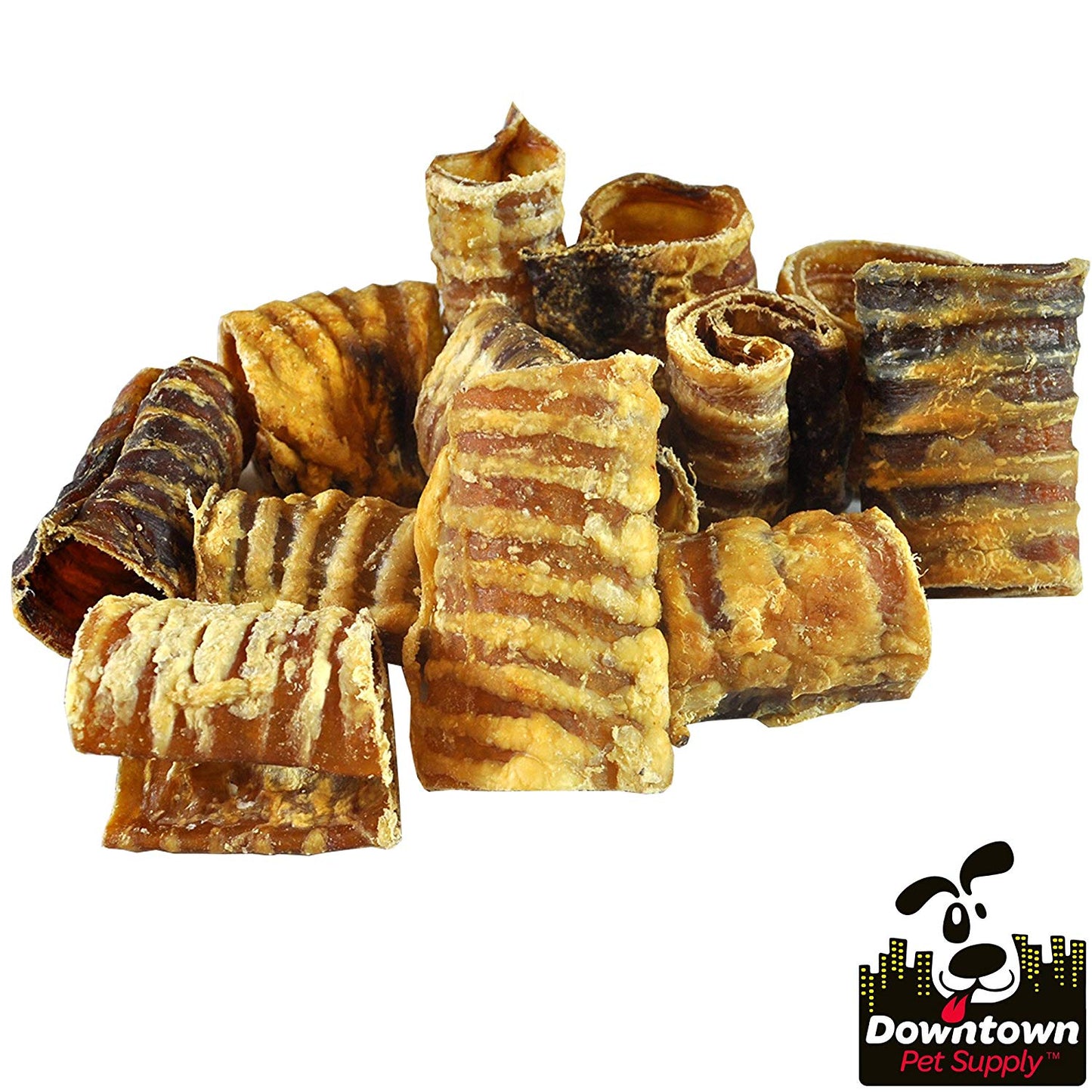 3-12" Beef Trachea for Dogs - Natural Chew Treats - Multi-Pack Options