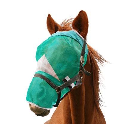 Horse Fly Mask with Ears or with Nose, Equine Face Fine Mesh Without Ears or Nose, Head Cover for Horses